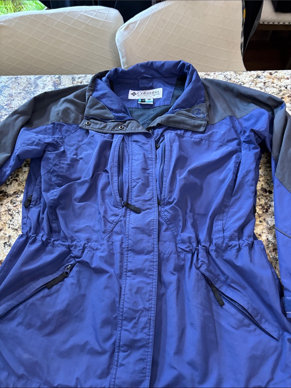Columbia Women's Blue and Gray Utility Jacket